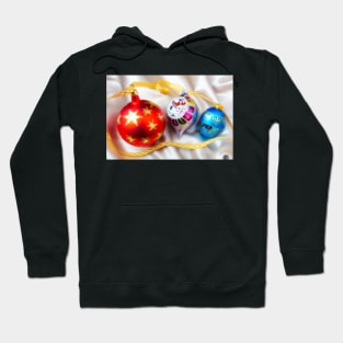 Red Ornament With Gold Stars Hoodie